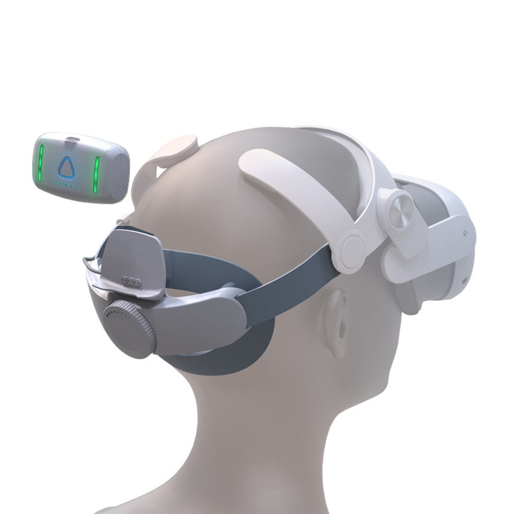 T302POWER For Meta Quest 3 / Quest 3S Headband VR Headset Accessory Head Strap with Ambient Lighting 5000mAh Battery