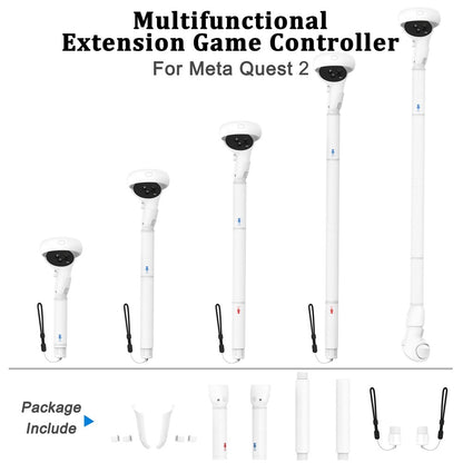 1 Pair For Meta Quest 2 VR Extension Grips VR Game Controllers Handle