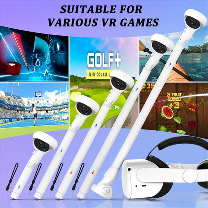 1 Pair For Meta Quest 2 VR Extension Grips VR Game Controllers Handle