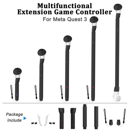 4-In-1 VR Gaming Controller Extension Cover For Meta Quest 3 Auxiliary Tool