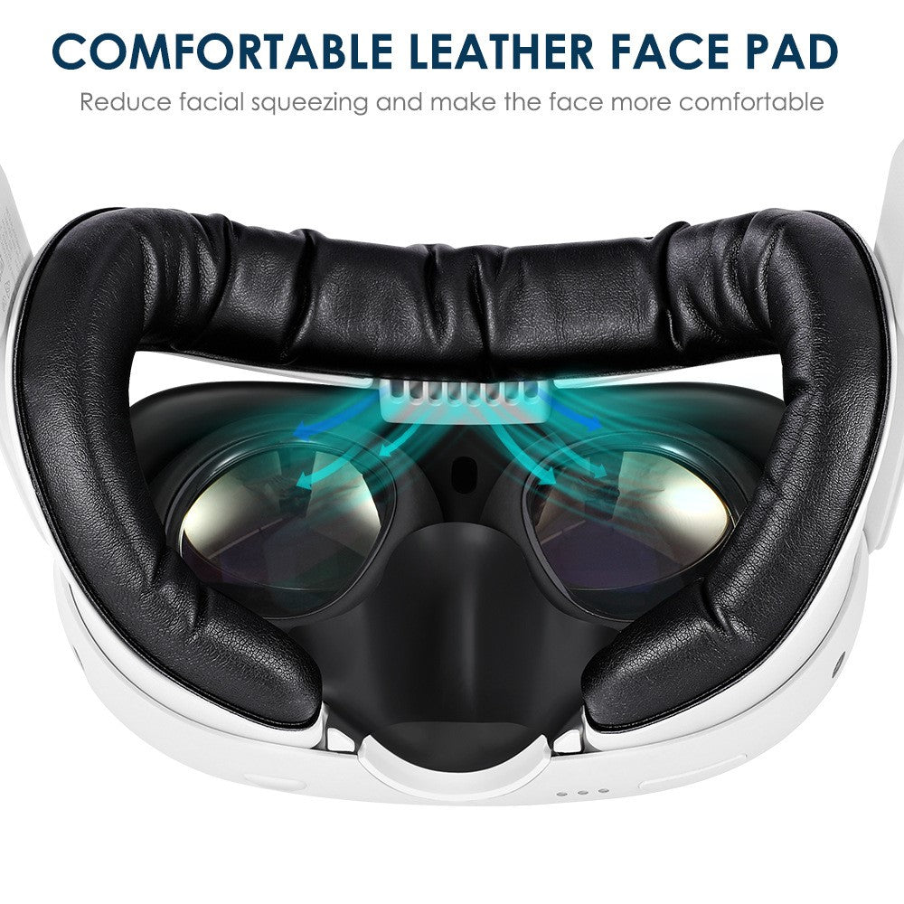 KKCOBVR K3 VR Headset Cooling Fan Mask for Meta Quest 3 Anti-Fog Ventilation Breathable Face Cover