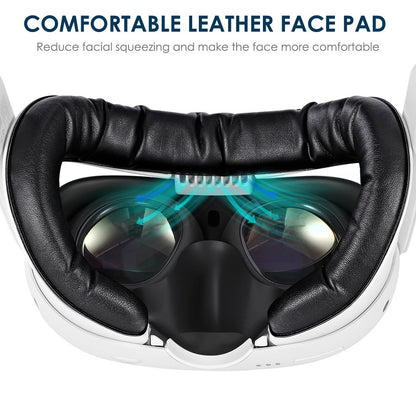 KKCOBVR K3 VR Headset Cooling Fan Mask for Meta Quest 3 Anti-Fog Ventilation Breathable Face Cover