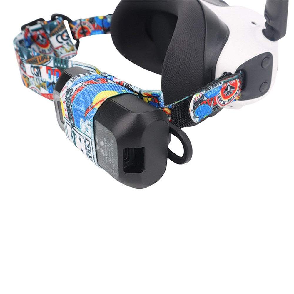 912746-11 Adjustable Head Strap for Antigravity A1 Vision VR Headset Magic Tape Elastic Band Pattern Printed Headstrap