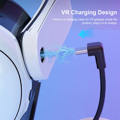 Storage Rack for Meta Quest 3S / Quest 3 / Quest 2 VR Headset Charging Stand Controller Desktop Organizer