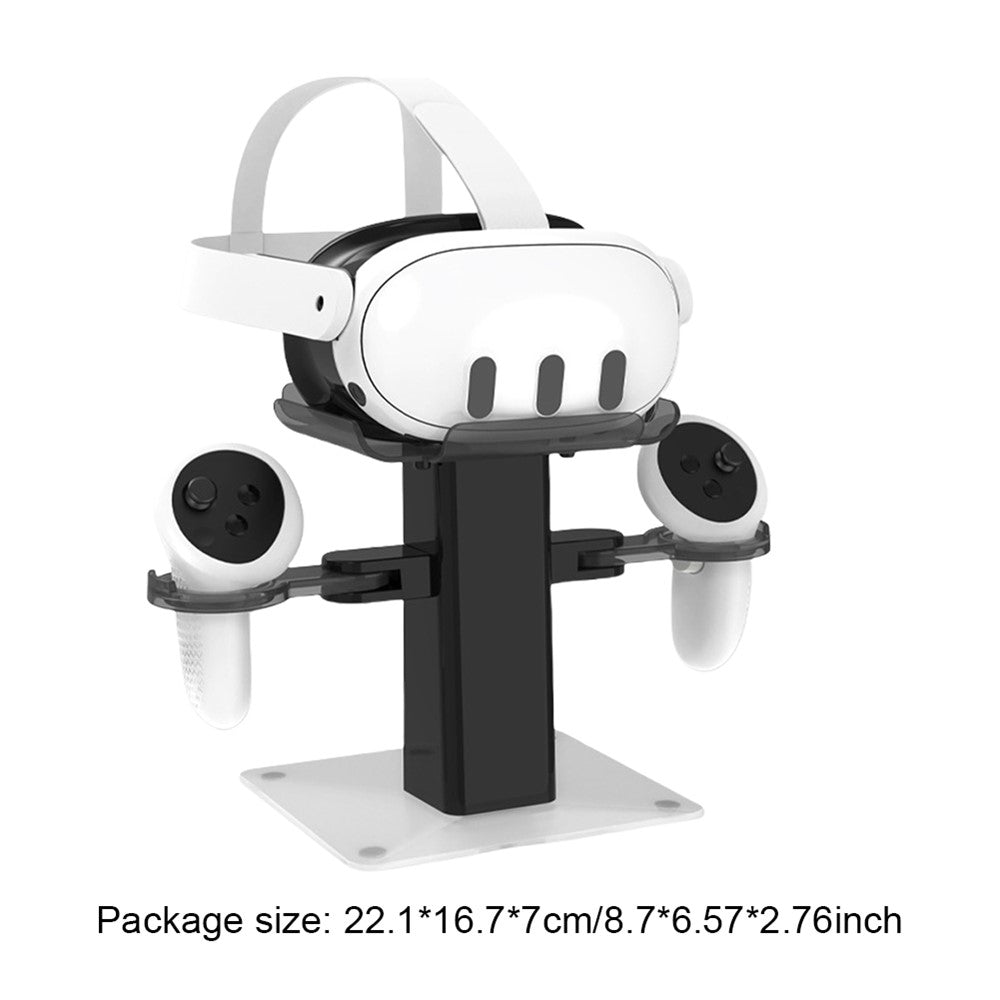 Storage Rack for Meta Quest 3S / Quest 3 / Quest 2 VR Headset Charging Stand Controller Desktop Organizer