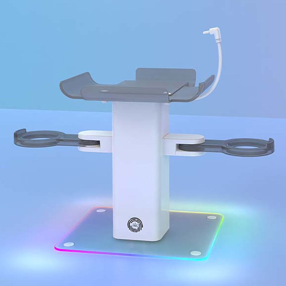 Storage Rack for Meta Quest 3S / Quest 3 / Quest 2 VR Headset Charging Stand Controller Desktop Organizer