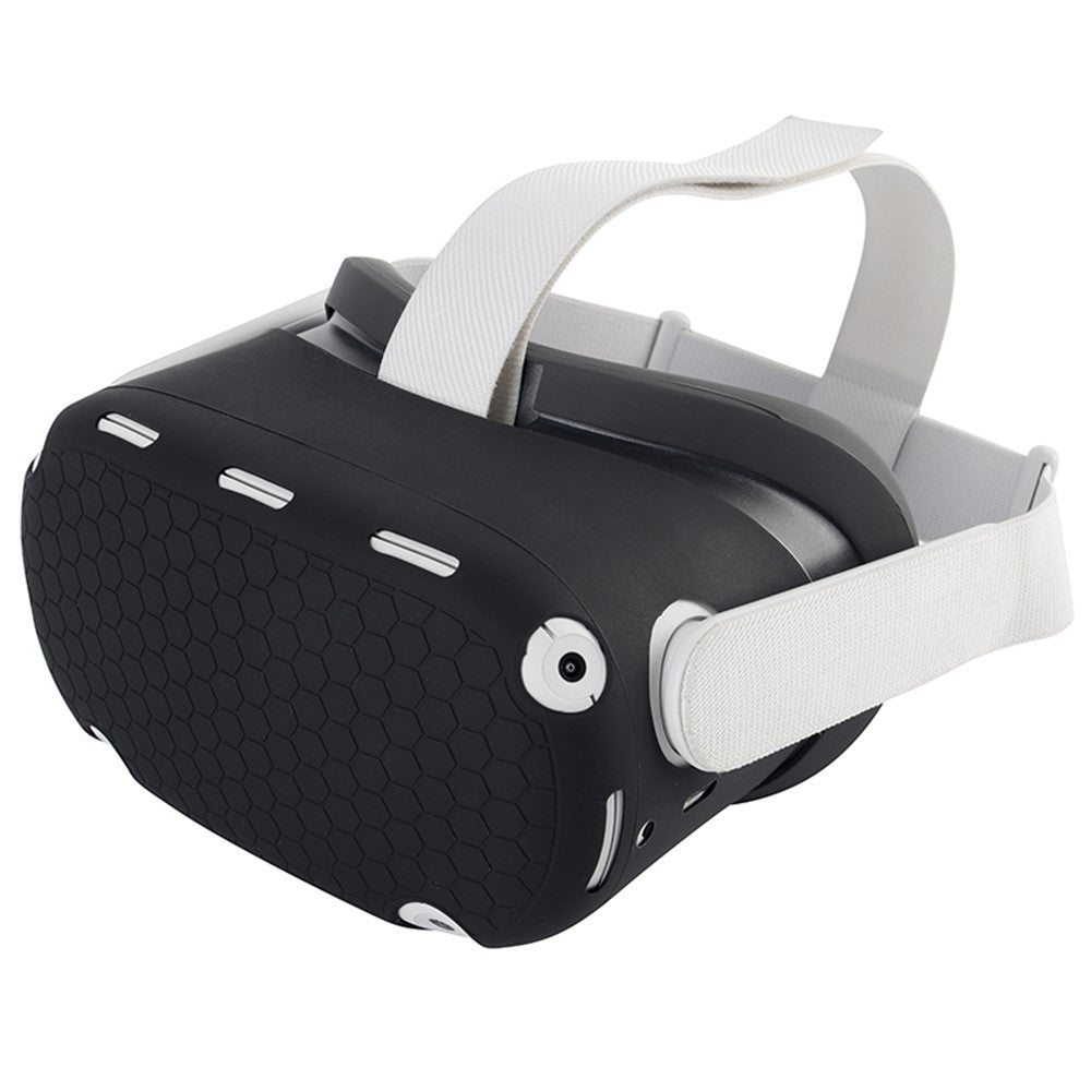 For Oculus Quest 2 VR Headset Silicone Protective Cover Skin Case with Eye Mask